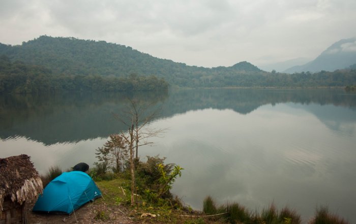 Camping by Glow lake